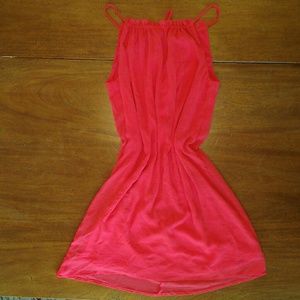 Bright Highlighter Neon Pink Salmon Dress